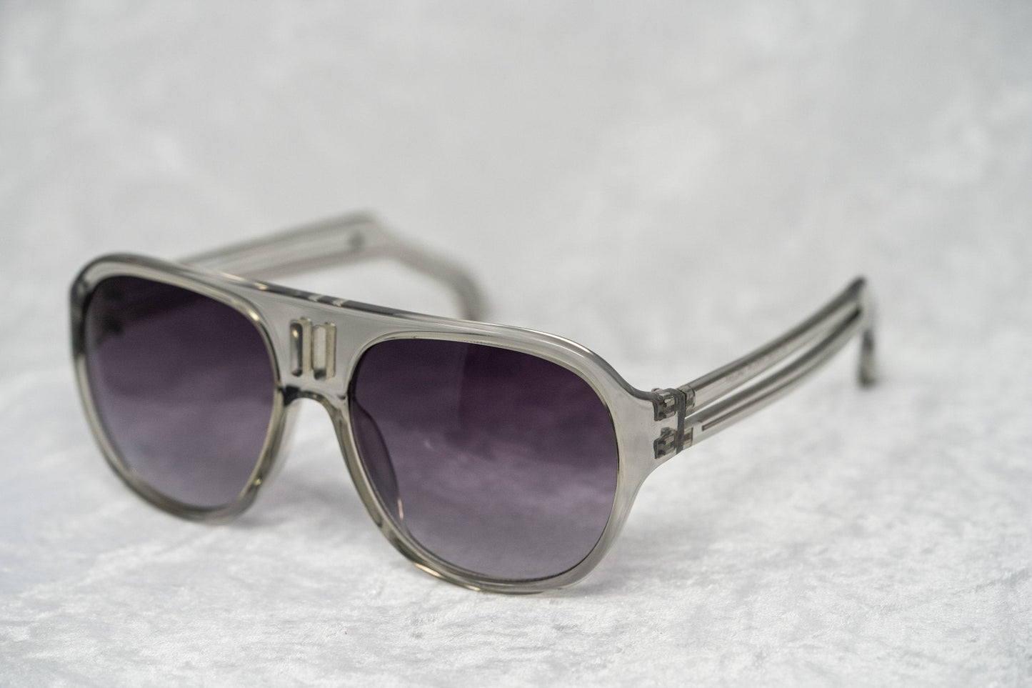Boris Bidjan Saberi Sunglasses Translucent Smoke and Purple