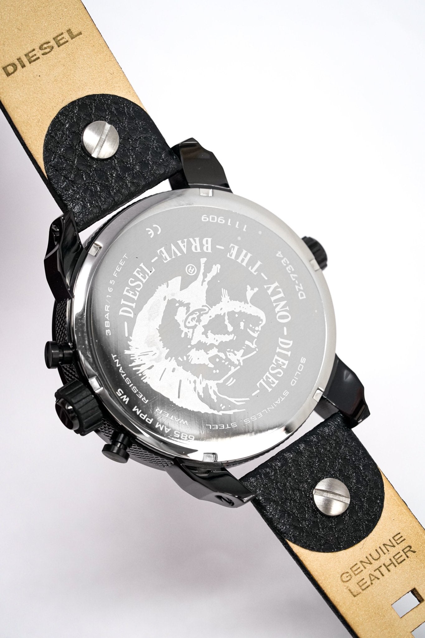 Diesel Men's Chronograph Watch Little Daddy Orange Black