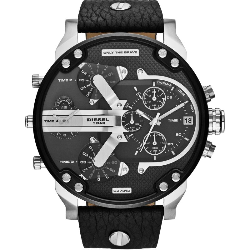 Diesel Men's Chronograph Watch Mr Daddy 2.0 Black