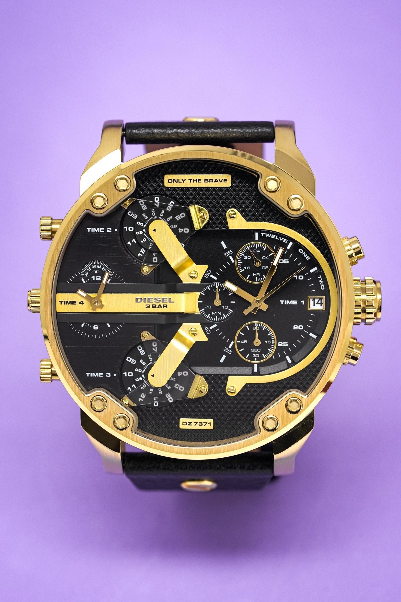 Diesel Men's Watch Chronograph Mr Daddy 2.0 Black Gold