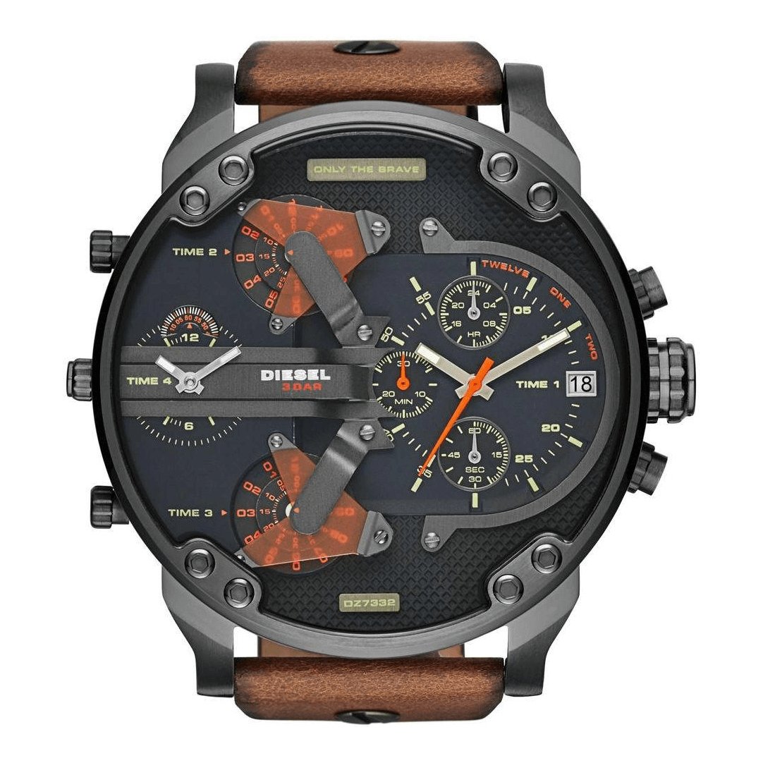 Diesel Men's Chronograph Watch Mr Daddy 2.0 Gun Metal DZ7332