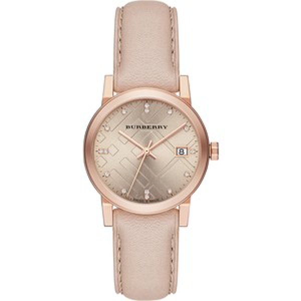 Burberry Ladies Watch The City Diamond 34MM Rose Gold BU9131 JDWATCHES