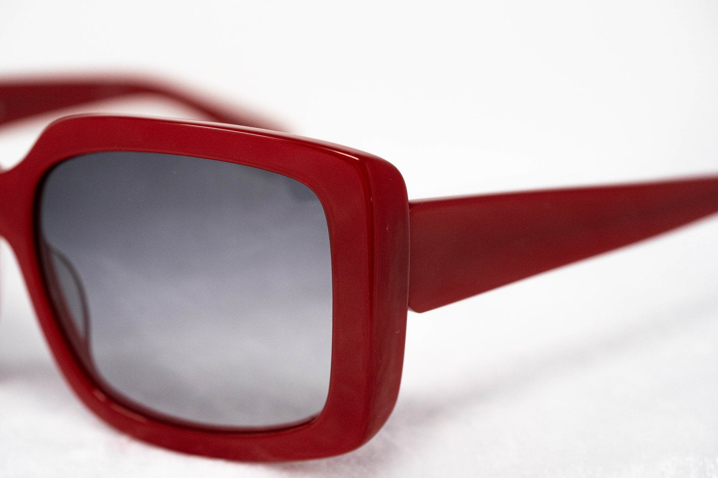 Eley Kishimoto Sunglasses Oversized Rectangular Red and Grey