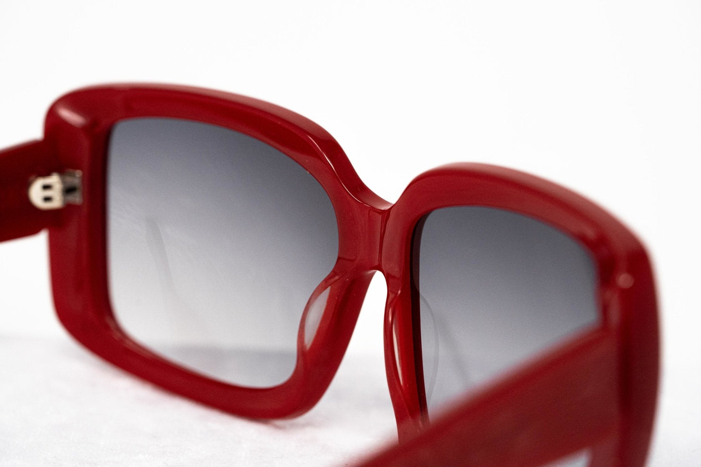 Eley Kishimoto Sunglasses Oversized Rectangular Red and Grey
