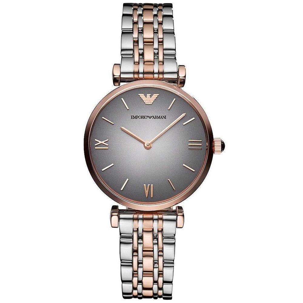 Emporio Armani Ladies Watch Gianni T-Bar Two Tone AR1725