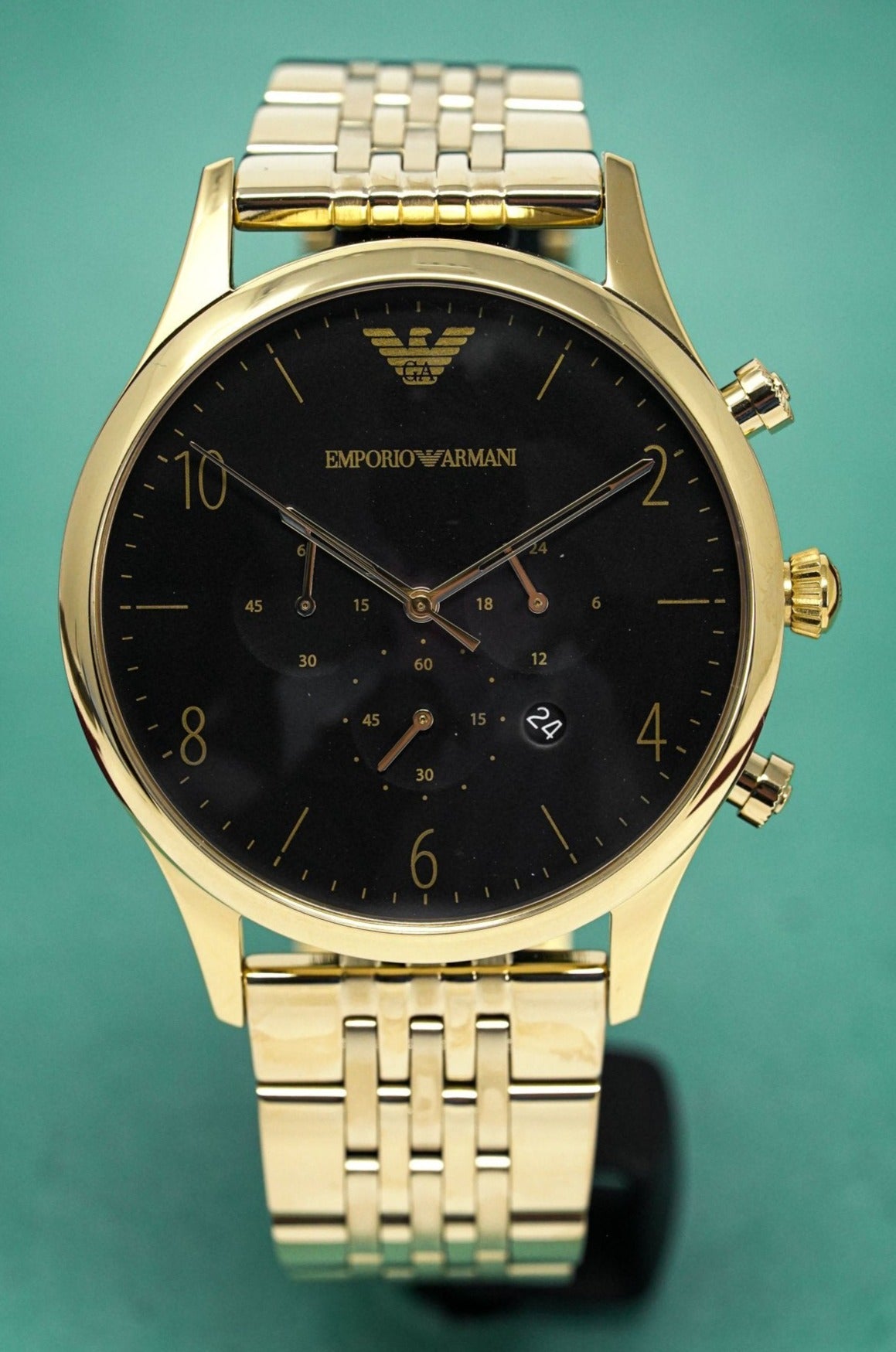 Emporio Armani Men's Chronograph Watch Gold PVD AR1893