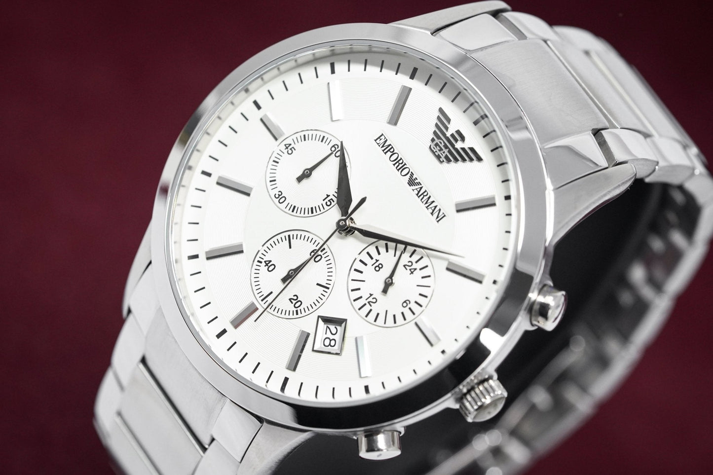 Emporio Armani Men's Renato Chronograph Watch Steel AR2458