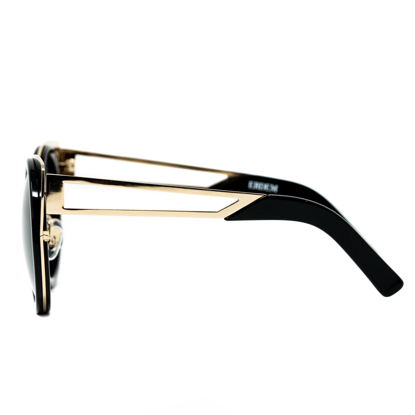 Erdem Sunglasses Cat Eye Light Gold and Black