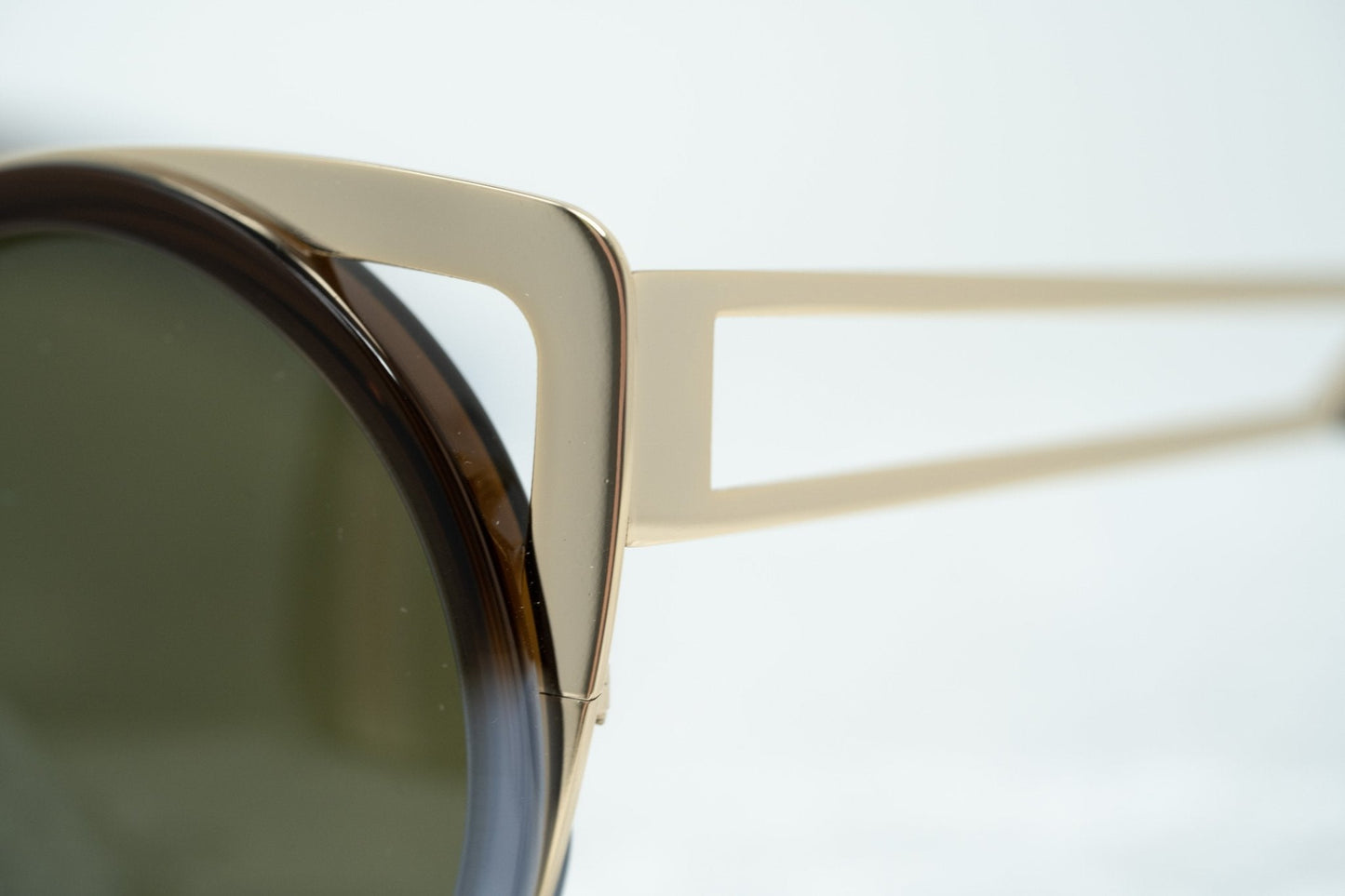 Erdem Sunglasses Cat Eye Gold and Brown