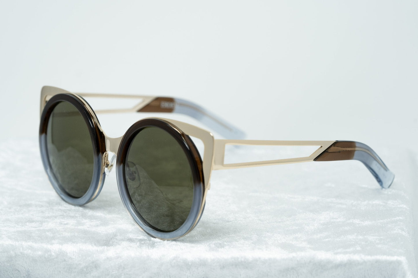 Erdem Sunglasses Cat Eye Gold and Brown
