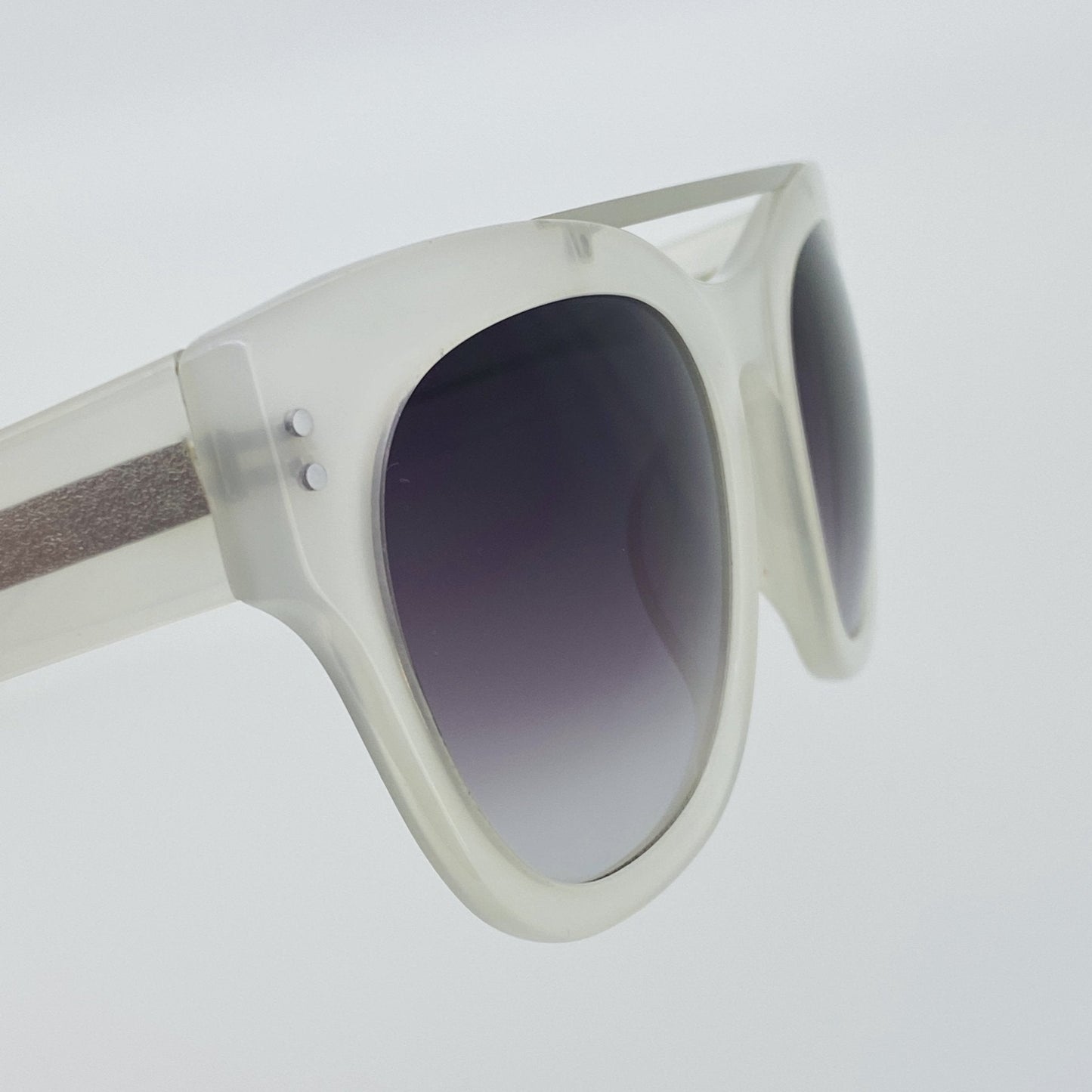 Erdem Sunglasses D-Frame White and Grey