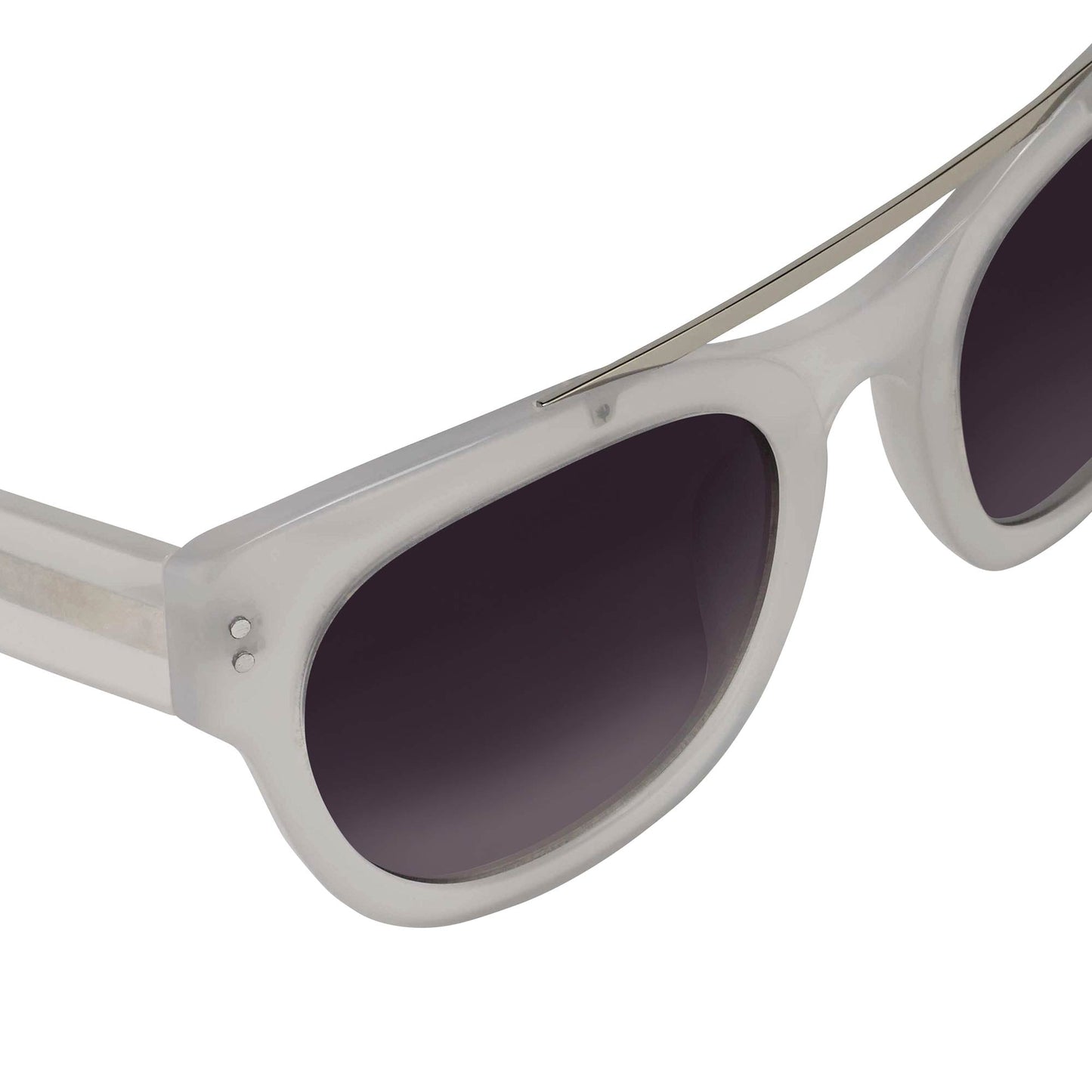 Erdem Sunglasses D-Frame White and Grey