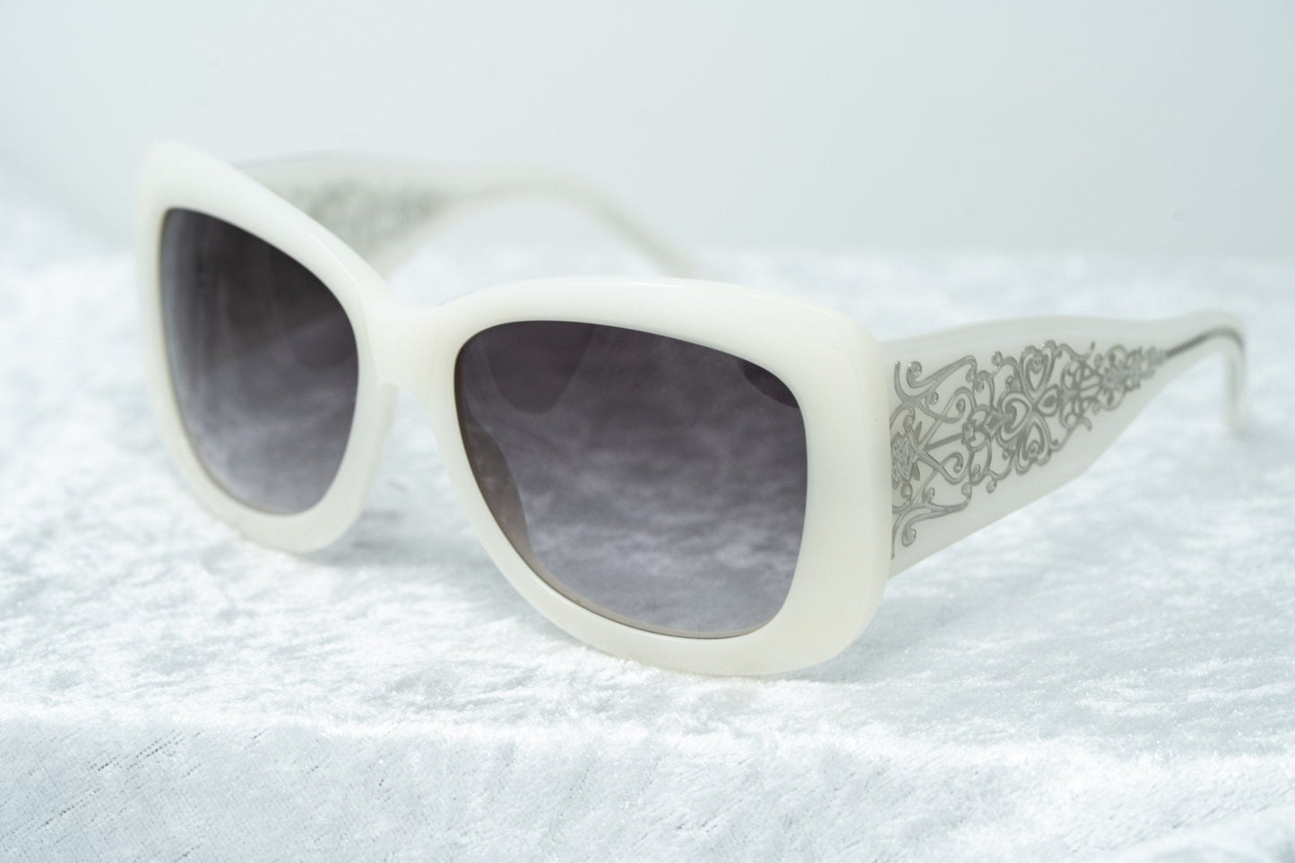 Erickson Beamon Sunglasses Oversized Silver and Grey