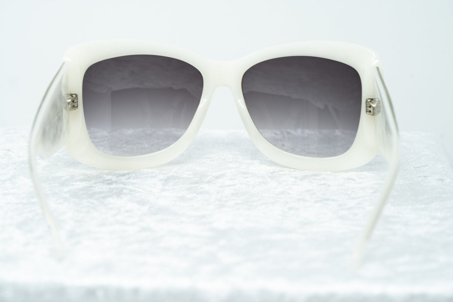 Erickson Beamon Sunglasses Oversized Silver and Grey