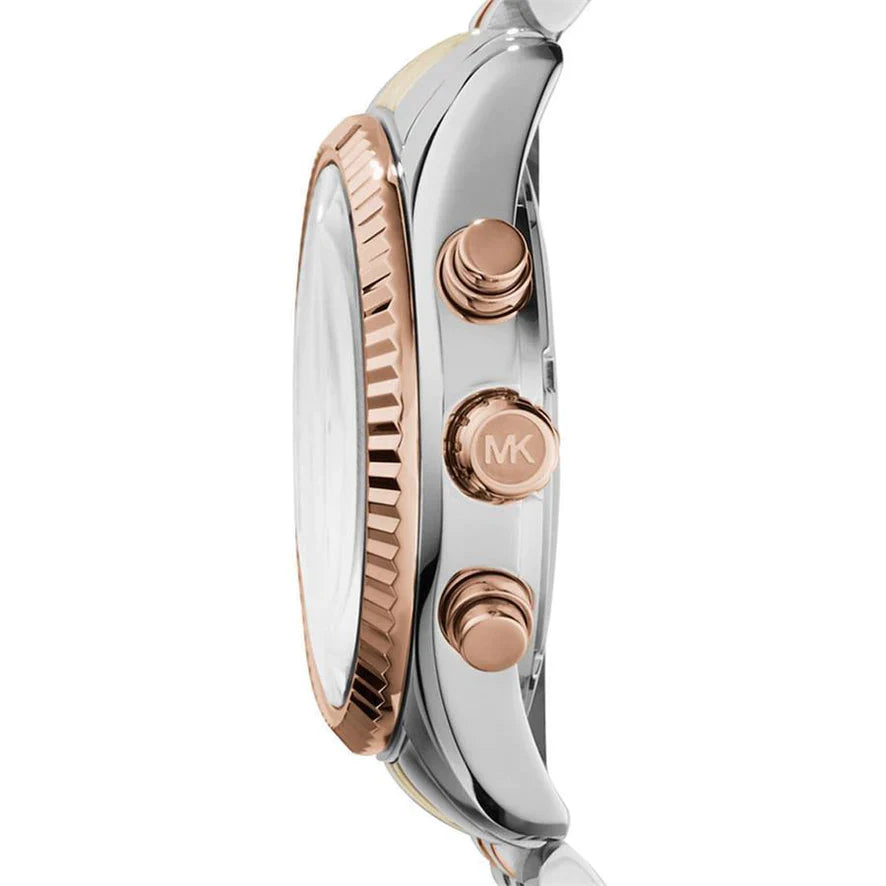 Michael Kors Watch 38mm Tri Tone Lexington Chronograph MK5735