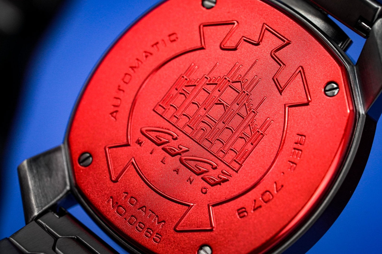 Gaga Milano Automatic Watch Frame_One Skeleton Red 7079.01