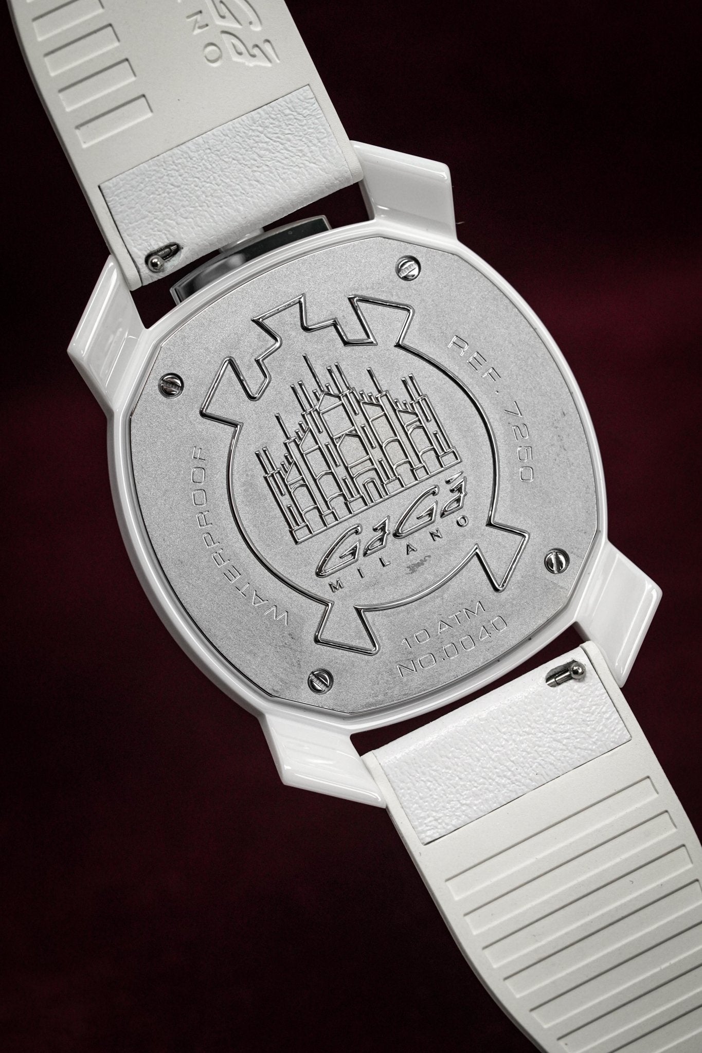 Gaga Milano Watch Frame_One White Ceramic 7250.01