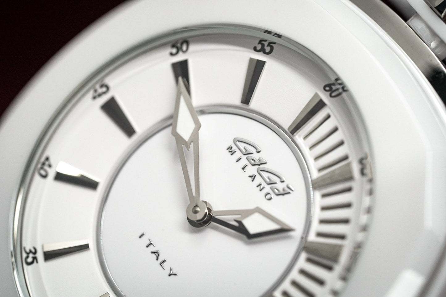Gaga Milano Watch Frame_One White Ceramic 7250.01