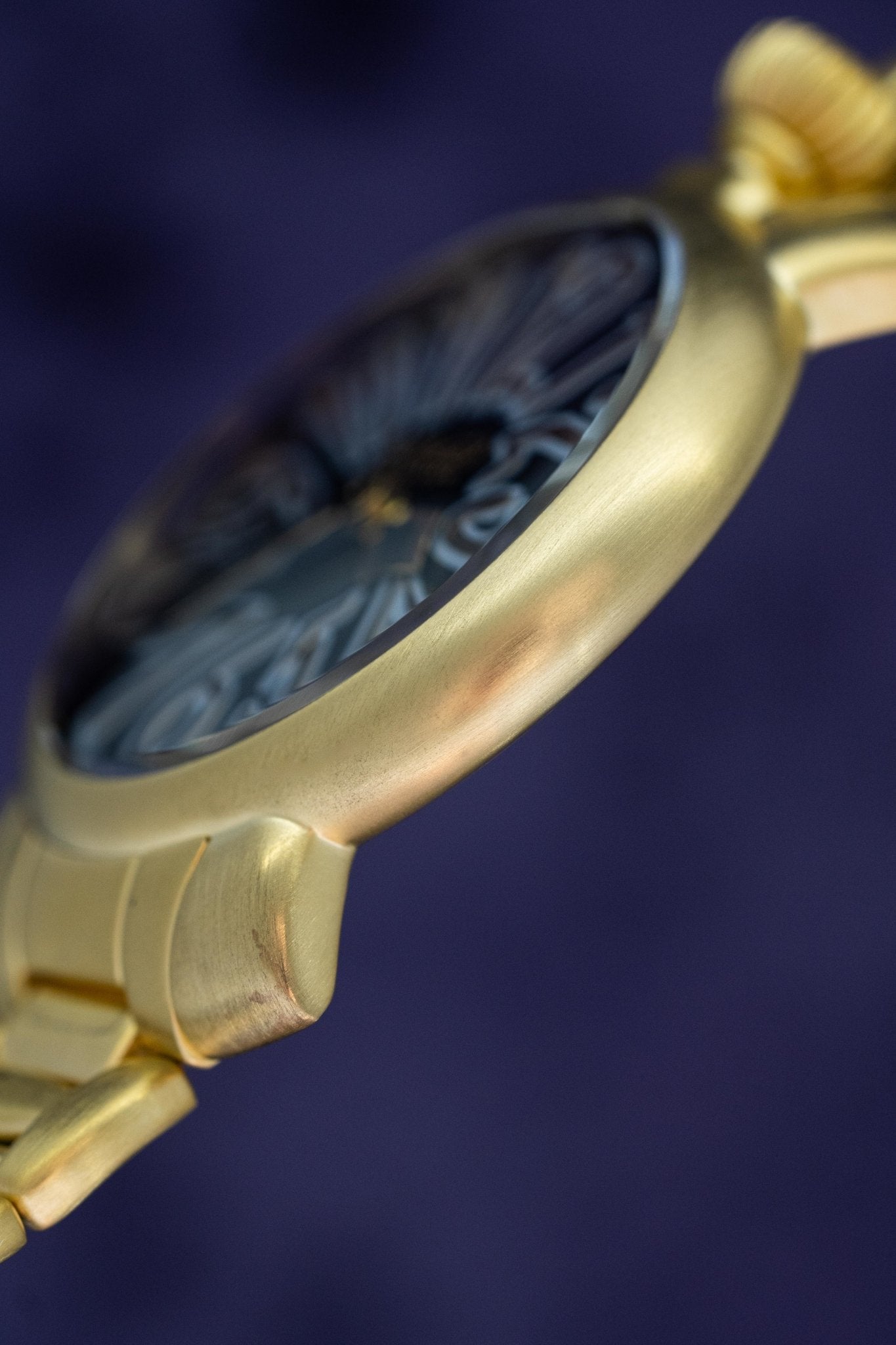 GaGà Milano Watch Manuale Ladies 35mm Yellow Gold Black