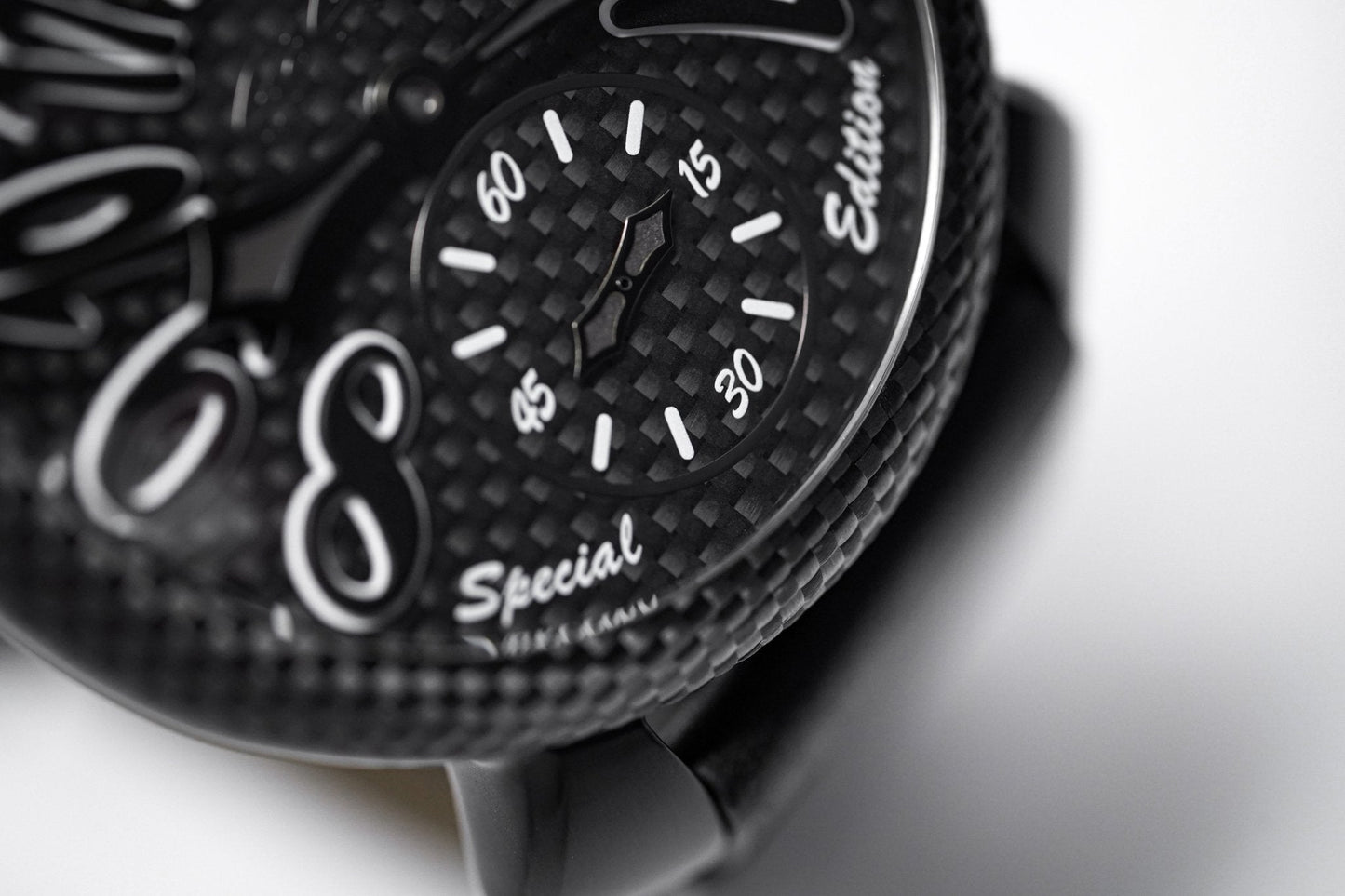 Gagà Milano Watch Manuale 48mm Special Edition Black Carbon