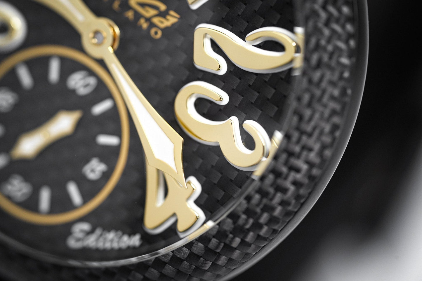 Gagà Milano Watch Manuale 48mm Special Edition Yellow Carbon