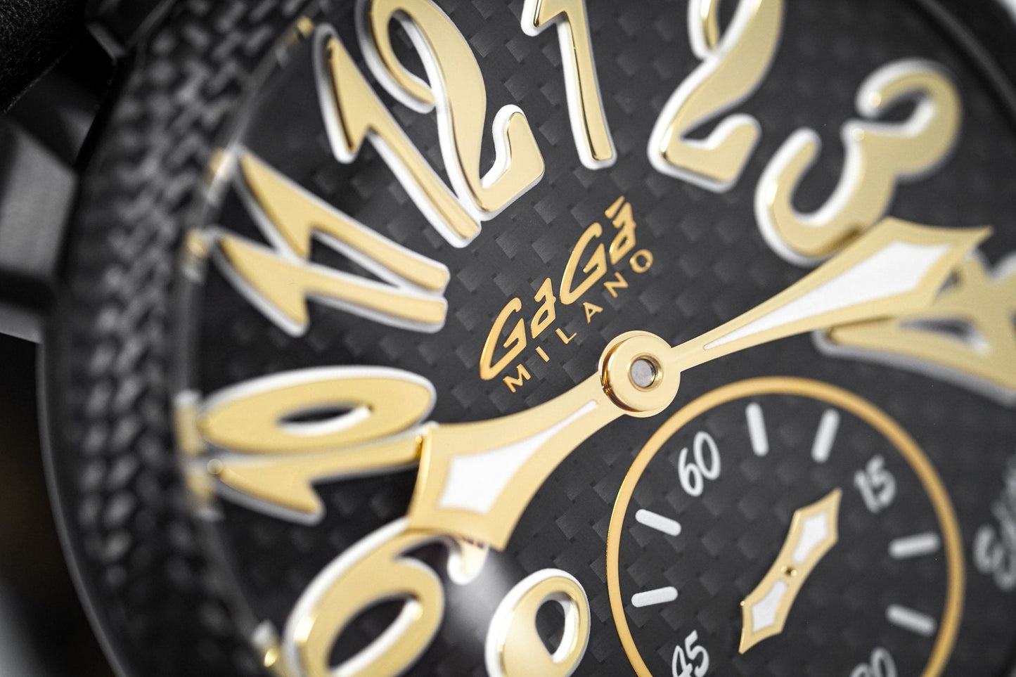 Gagà Milano Watch Manuale 48mm Special Edition Yellow Carbon