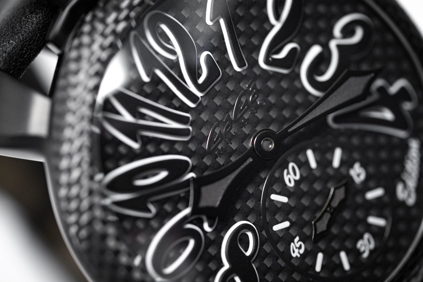 Gagà Milano Watch Manuale 48mm Special Edition Black Carbon
