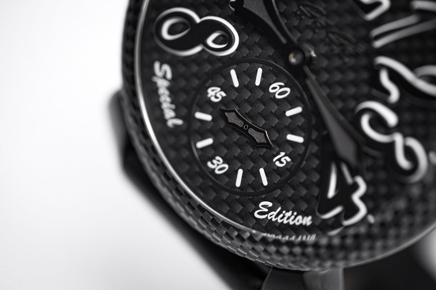 Gagà Milano Watch Manuale 48mm Special Edition Black Carbon