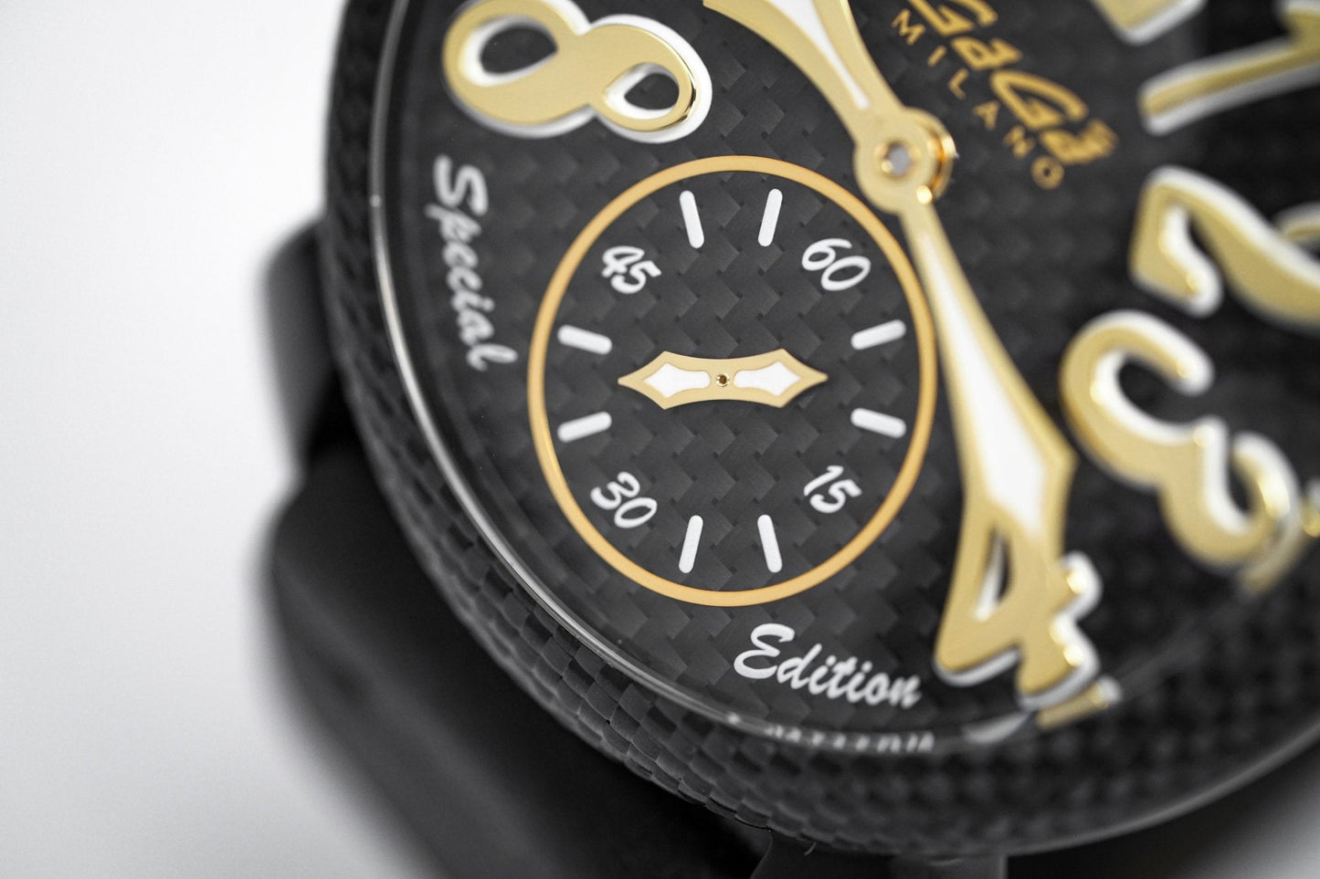 Gagà Milano Watch Manuale 48mm Special Edition Yellow Carbon