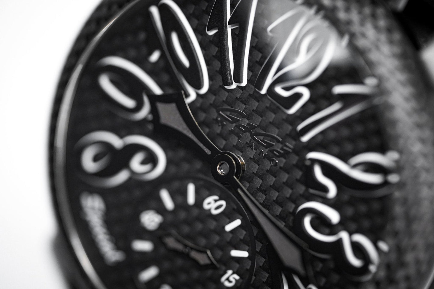 Gagà Milano Watch Manuale 48mm Special Edition Black Carbon