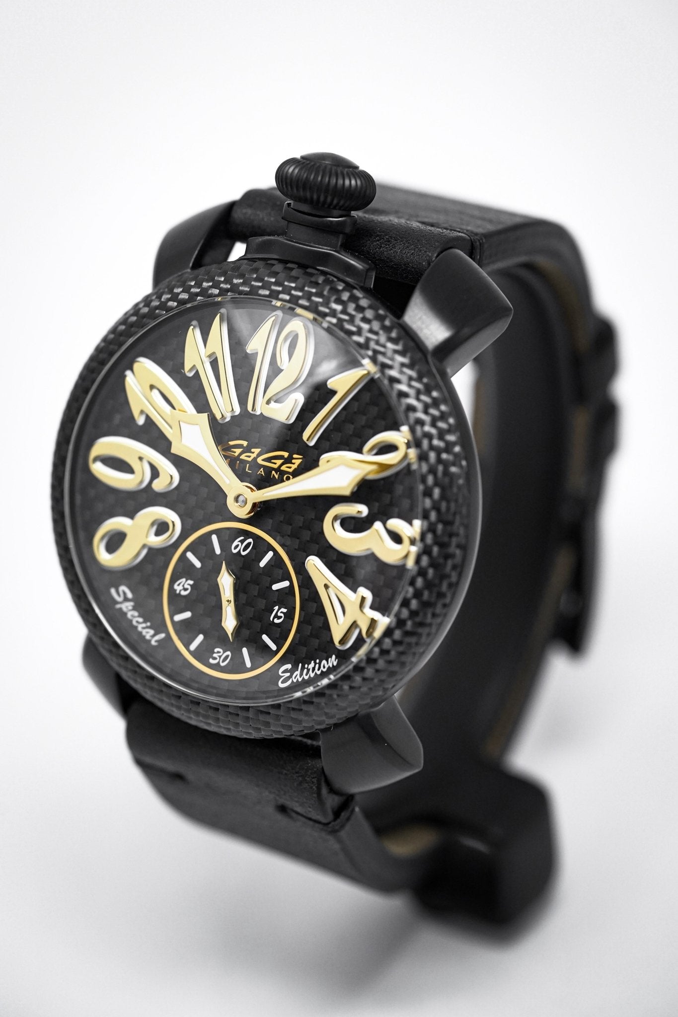 Gagà Milano Watch Manuale 48mm Special Edition Yellow Carbon