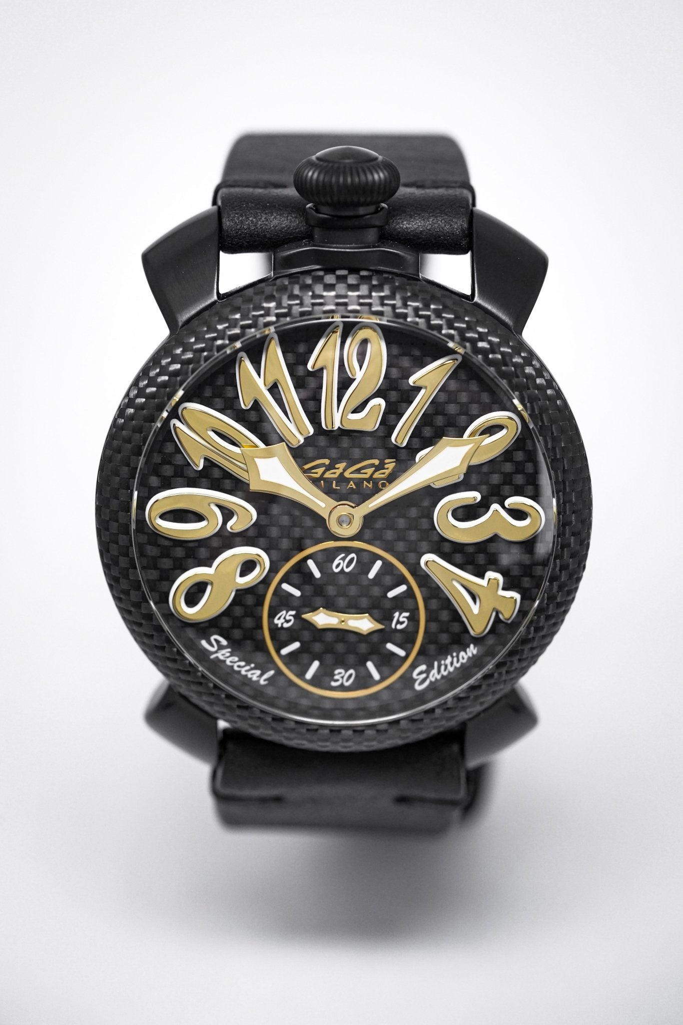 Gagà Milano Watch Manuale 48mm Special Edition Yellow Carbon
