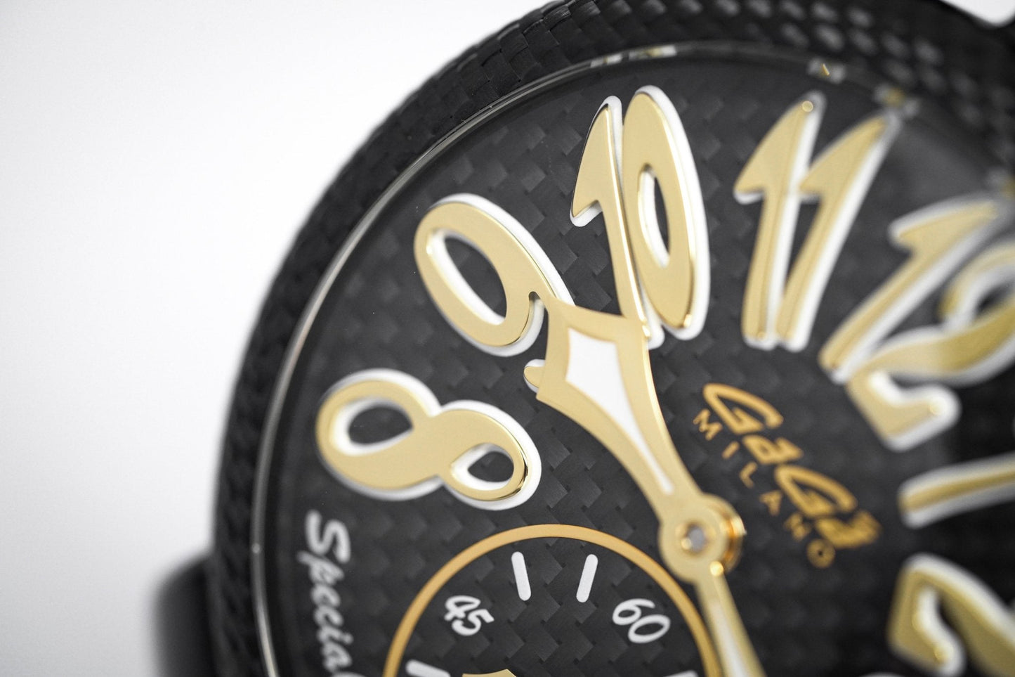 Gagà Milano Watch Manuale 48mm Special Edition Yellow Carbon