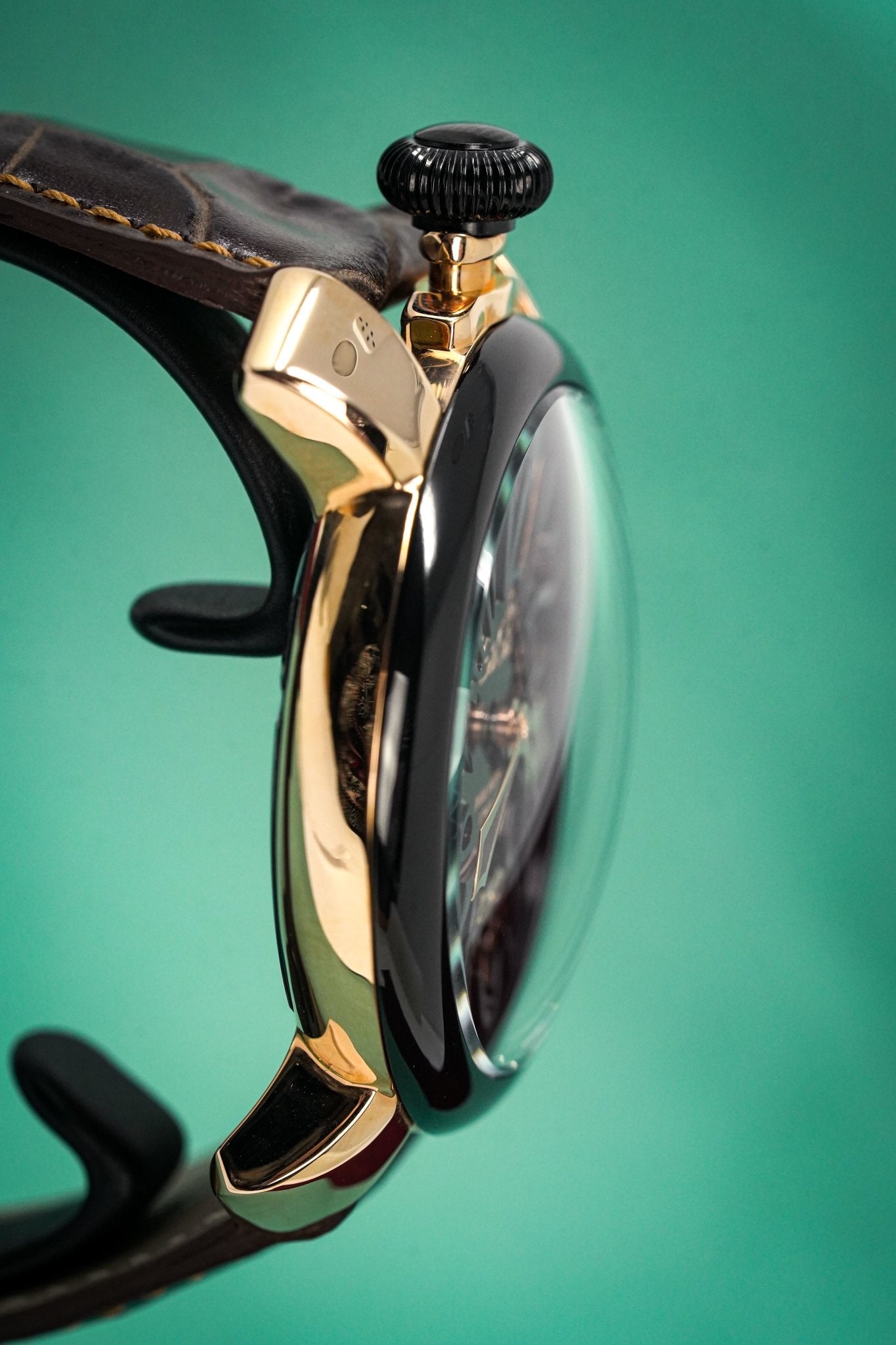 GaGà Milano Watch Manuale 48MM Rose Gold Chocolate