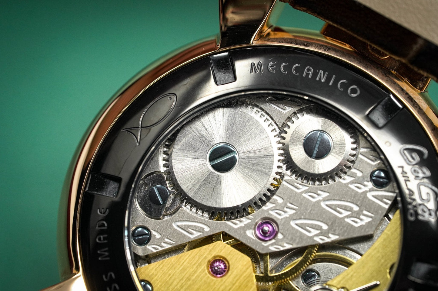 GaGà Milano Watch Manuale 48MM Rose Gold Chocolate