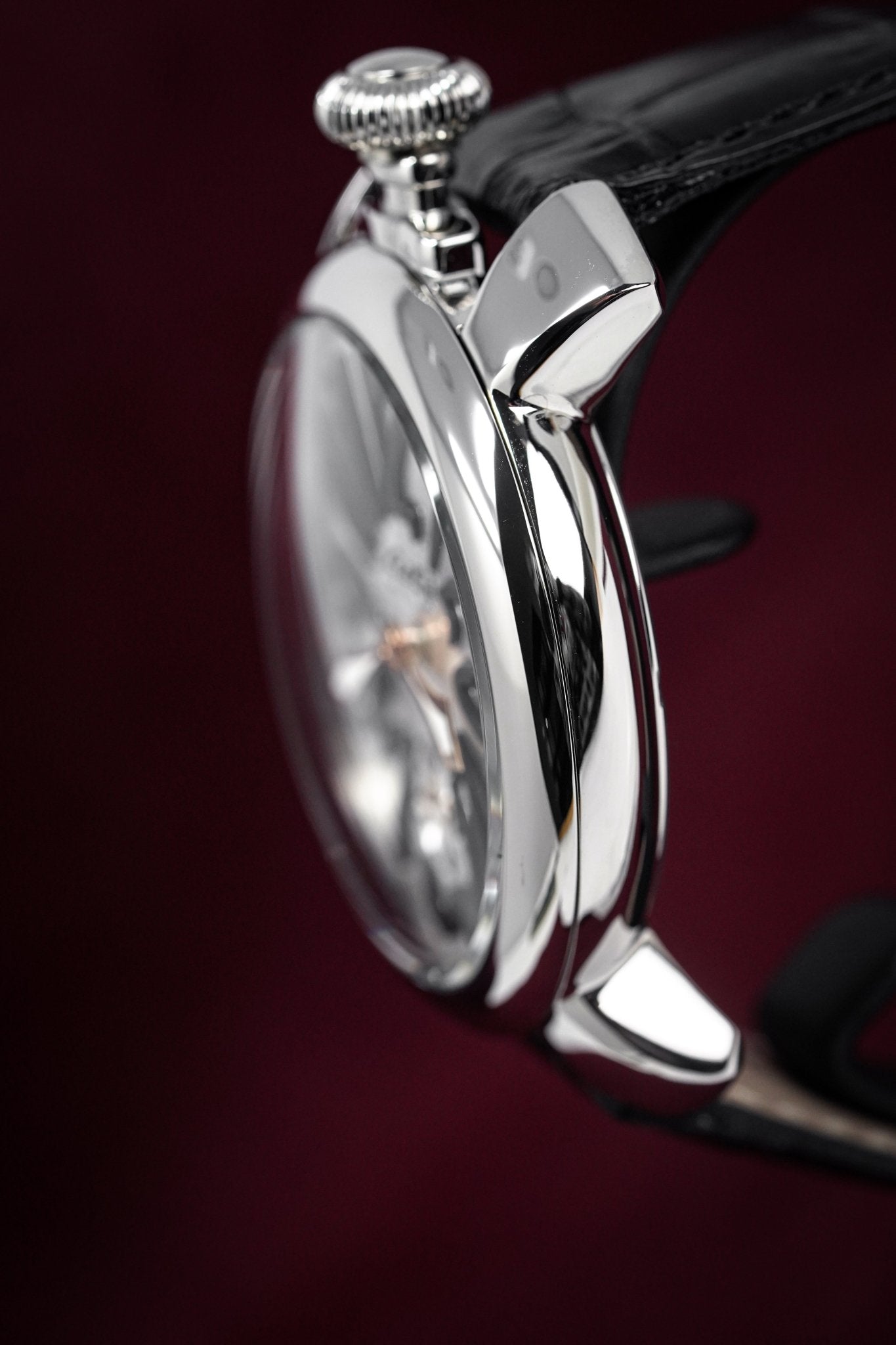GaGà Milano Watch Hand Winding Manuale 48MM Silver Rose Gold 5010.07