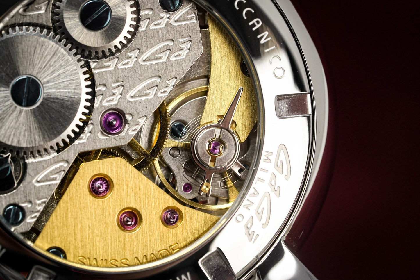 GaGà Milano Watch Hand Winding Manuale 48MM White Rose Gold 5010.06S