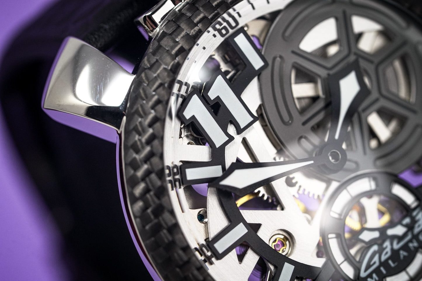 Gaga Milano Watch Neymar Jr. Skeleton Steel Carbon Limited Edition