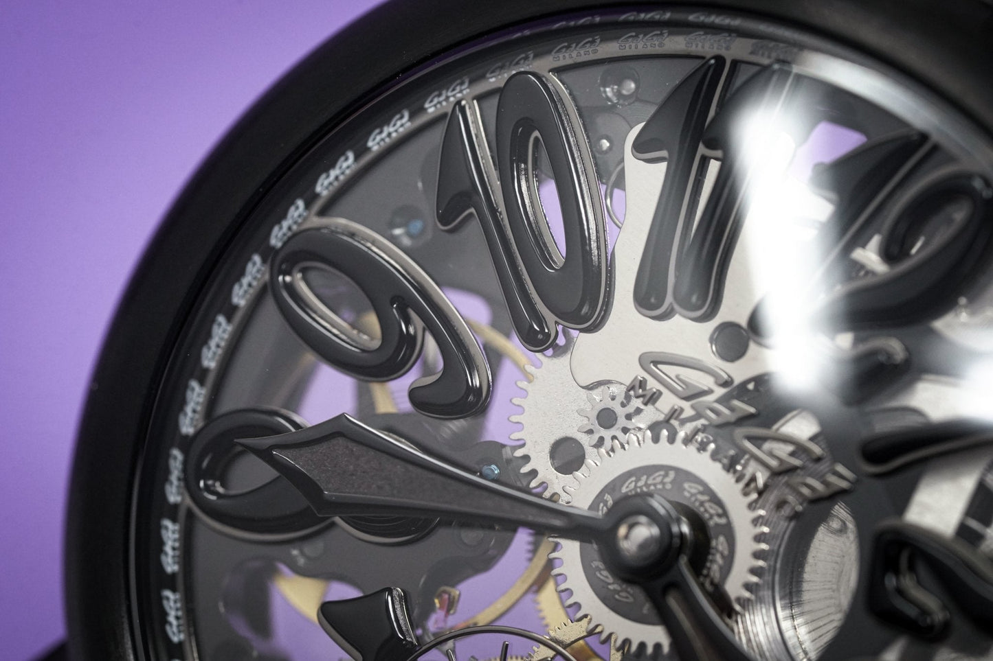 GaGà Milano Watch Skeleton 48MM Black