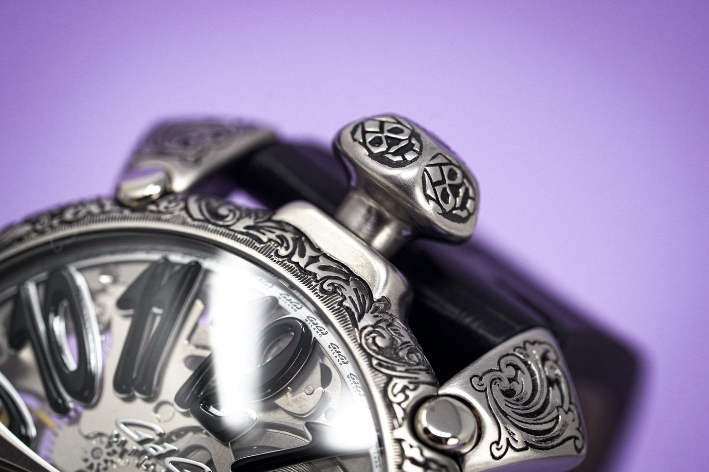 GaGà Milano Mechanical Watch Skullpture Skeleton 48MM