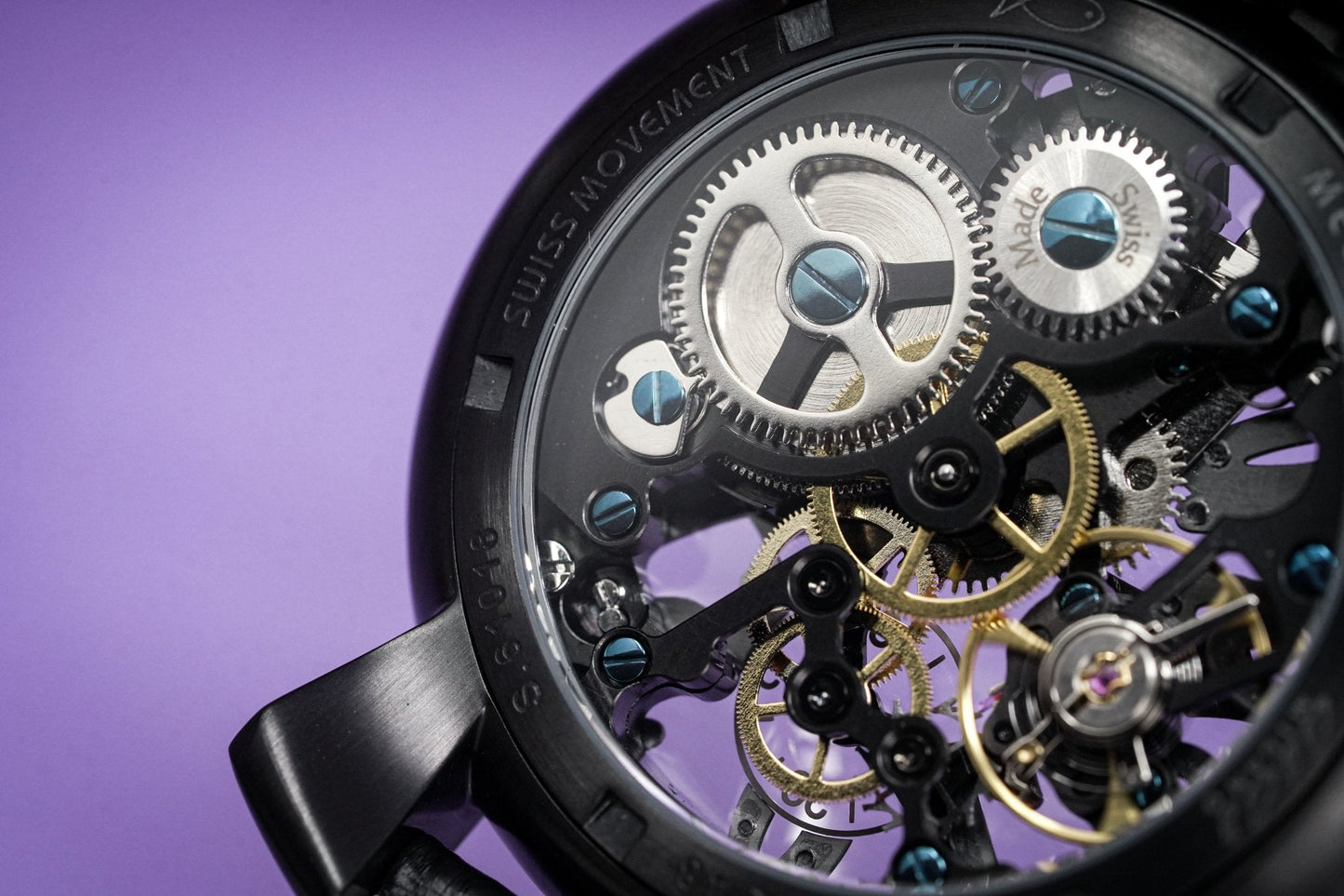 GaGà Milano Watch Skeleton 48MM Black