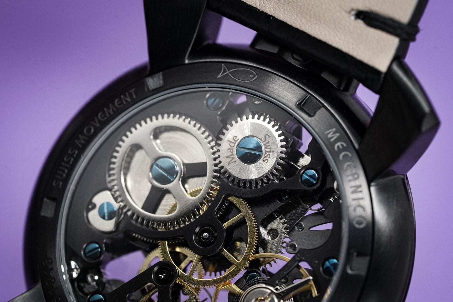 GaGà Milano Watch Skeleton 48MM Black