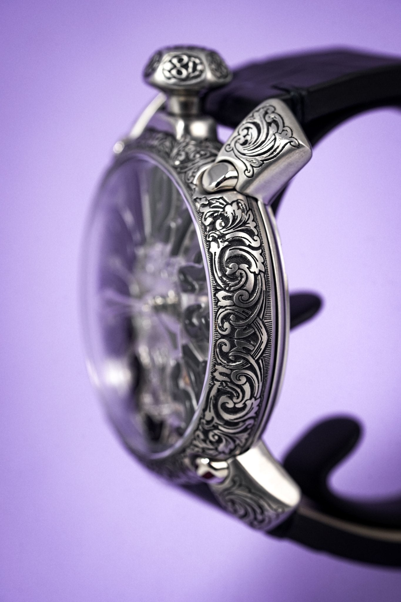 GaGà Milano Mechanical Watch Skullpture Skeleton 48MM