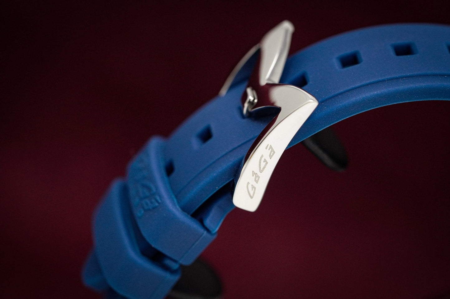 Gaga Milano Watch Slim 46 Bionic Skull Blue 5080.BS02