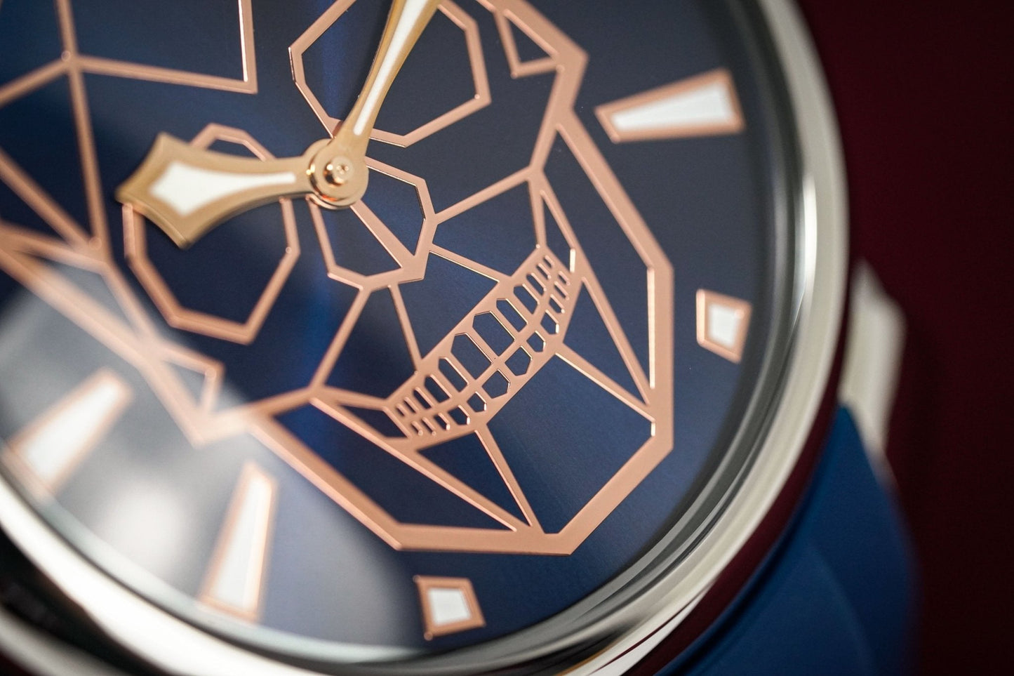 Gaga Milano Watch Slim 46 Bionic Skull Blue 5080.BS02
