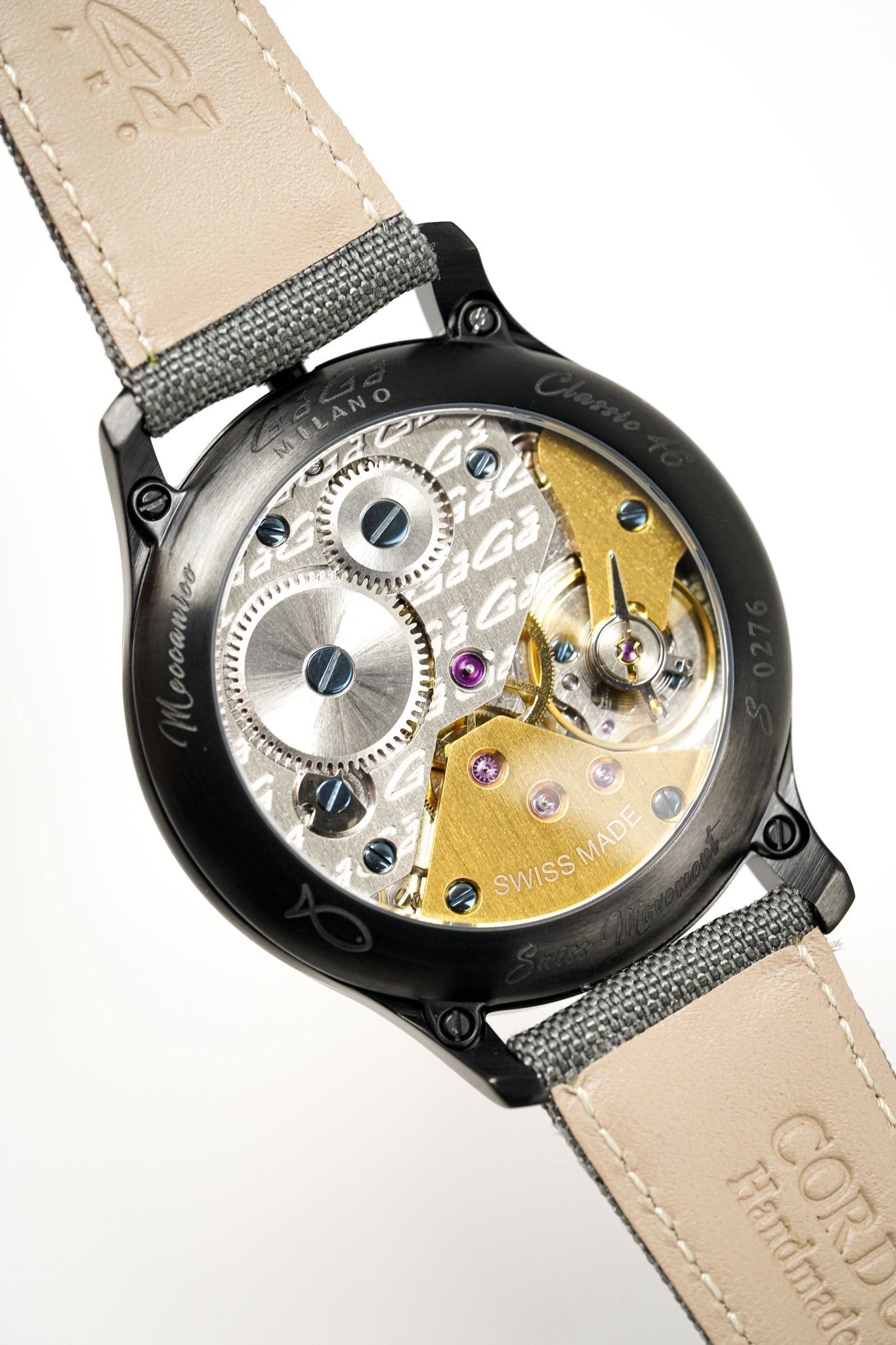 GaGà Milano Watch Classic Steel Black PVD 8042.01