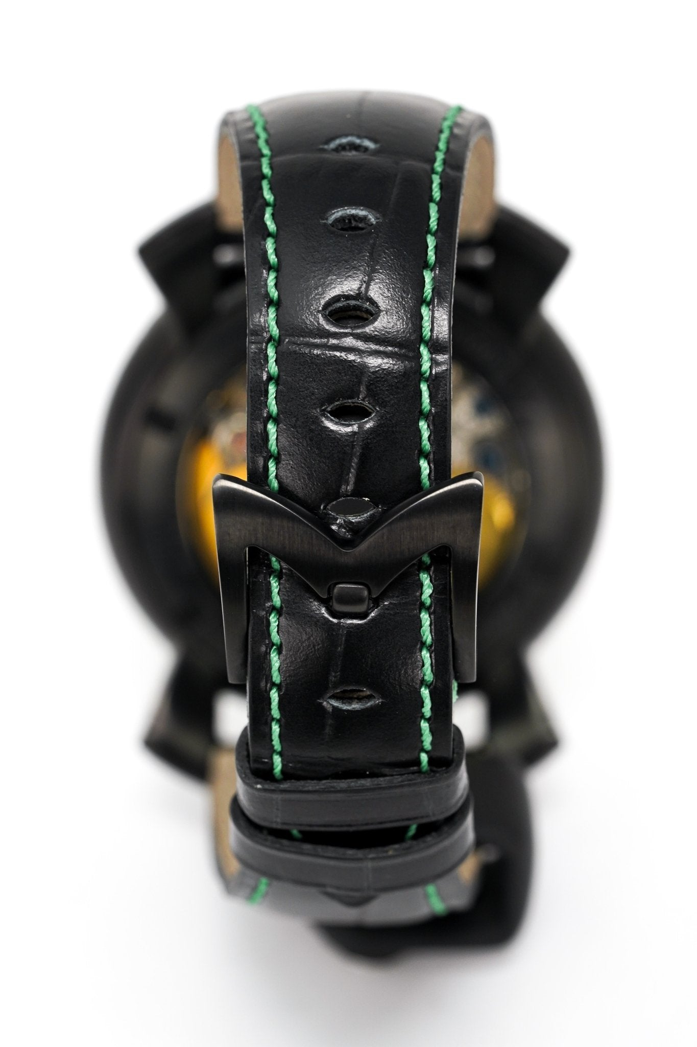 Gagà Milano Watch Manuale 48mm Carbon Fibre Green 5016.03