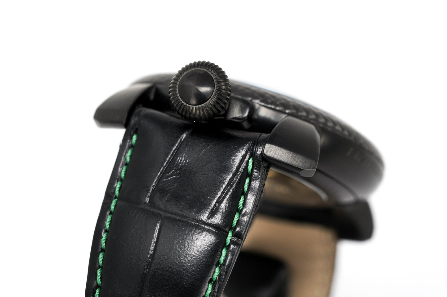 Gagà Milano Watch Manuale 48mm Carbon Fibre Green 5016.03