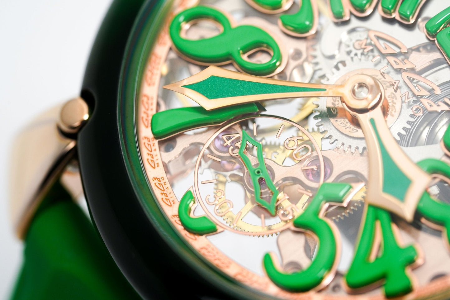 Gagà Milano Watch Manuale 48mm Crystal Green 6091.01