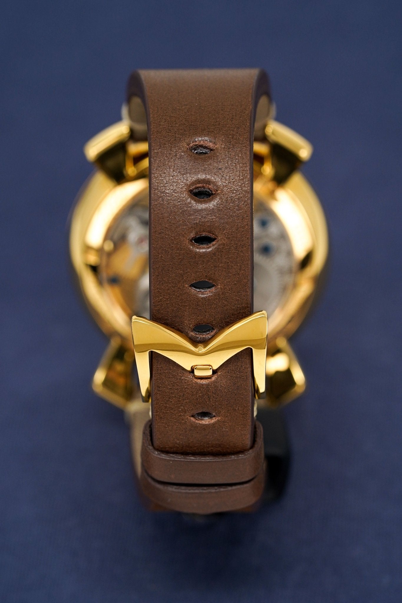 Gagà Milano Watch Manuale 48mm Special Edition Gold Brown
